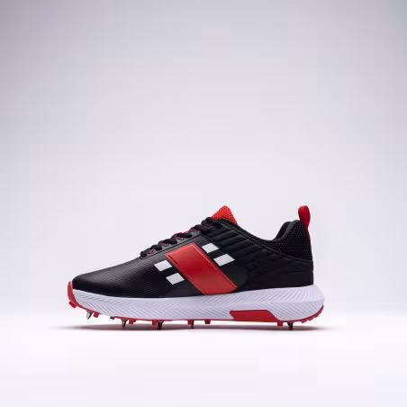 Gray-Nicolls Players 3.0 Spike Cricket Shoes - Black/White/Red (2024)