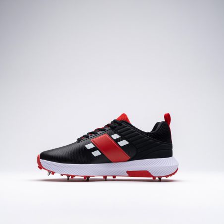 Gray-Nicolls Players 3.0 Spike Cricket Shoes - Black/White/Red (2024)