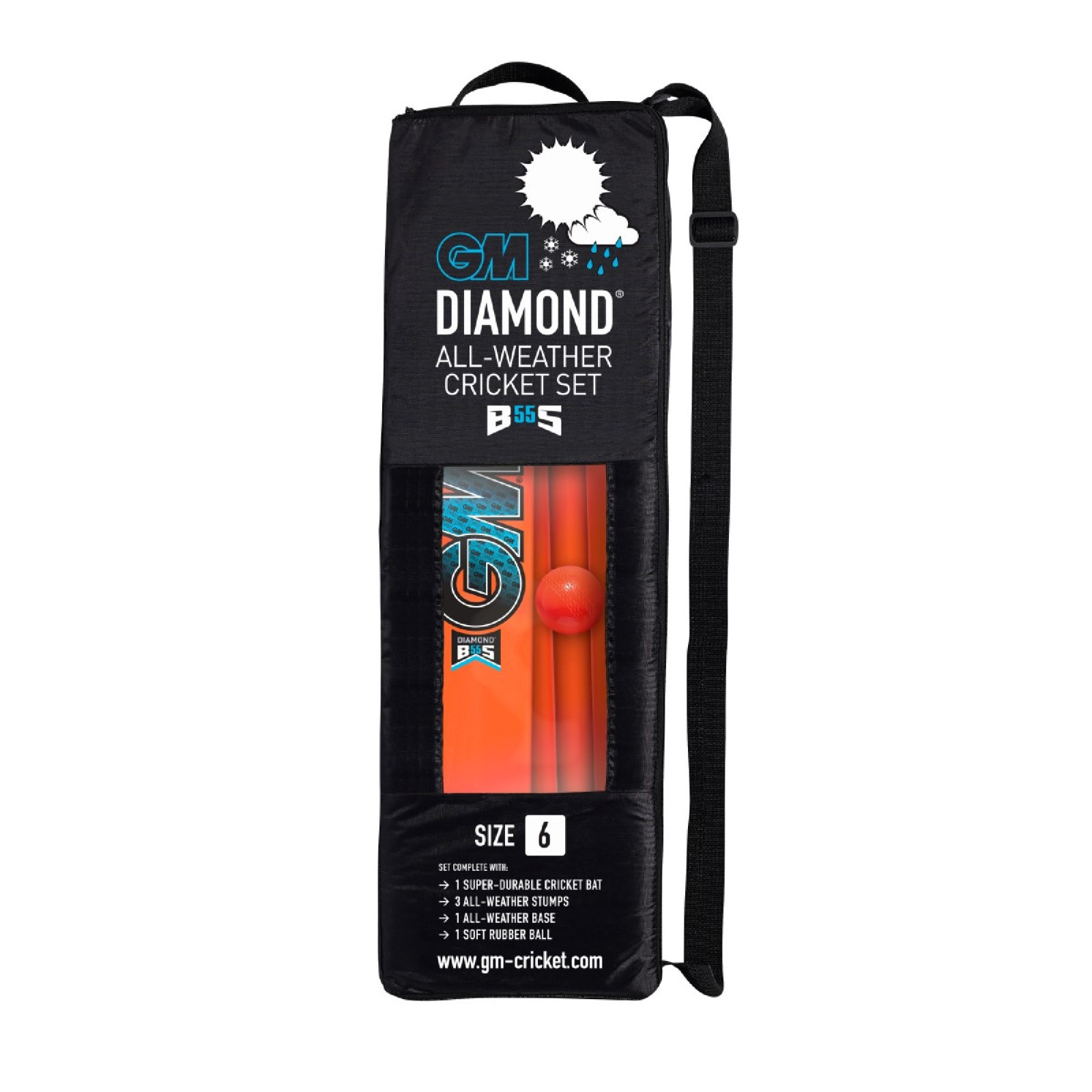 GM Diamond All Weather Cricket Set (2024) - GM Diamond All Weather Cricket Set (2024) - Side View