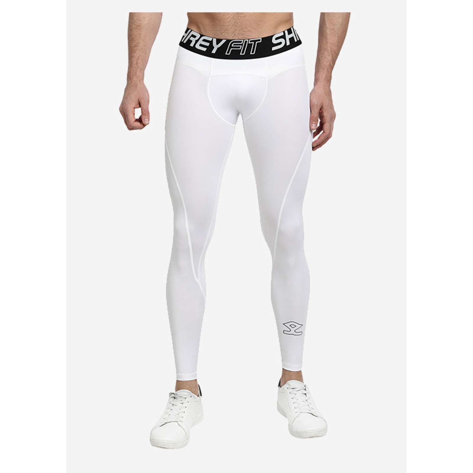 Shrey Intense Baselayer Long Tights - White - Shrey Intense Basislaag Lange Panty - Wit - Cricket-basislagen