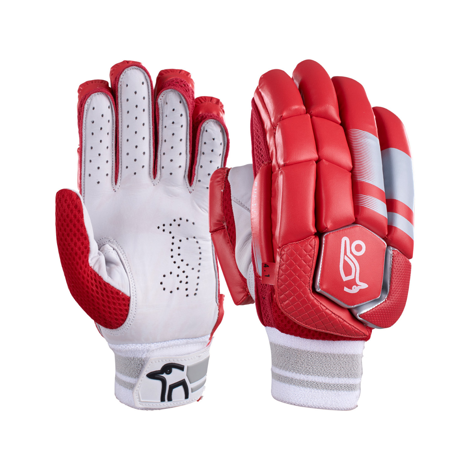 Kookaburra 4.1 T/20 Red Batting Gloves (2024) - Image 1 of 5