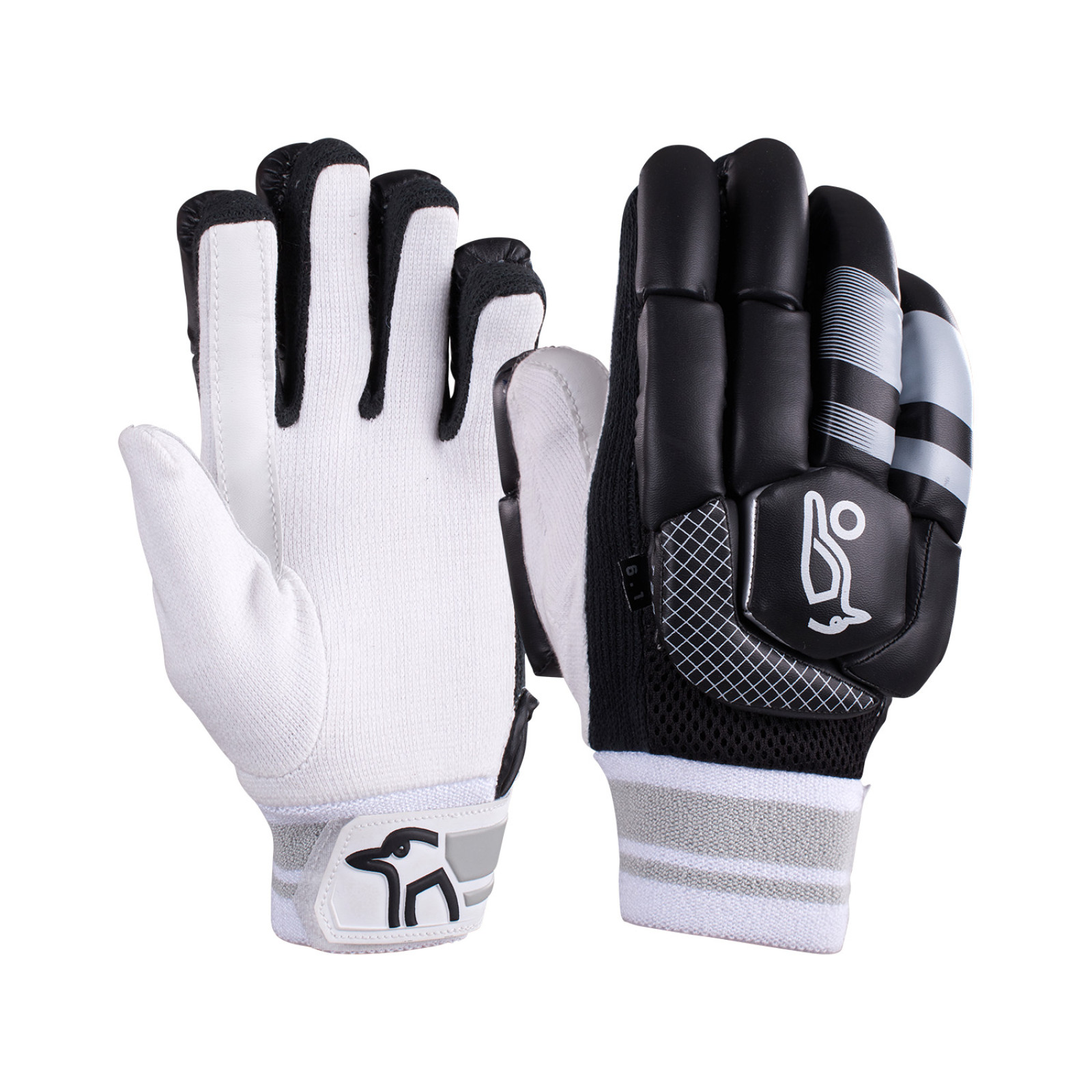 Kookaburra 6.1 T/20 Black Batting Gloves (2024) - Kookaburra 6.1 T/20 Black Batting Gloves (2024) - Kookaburra 6.1 T/20 Black Ba