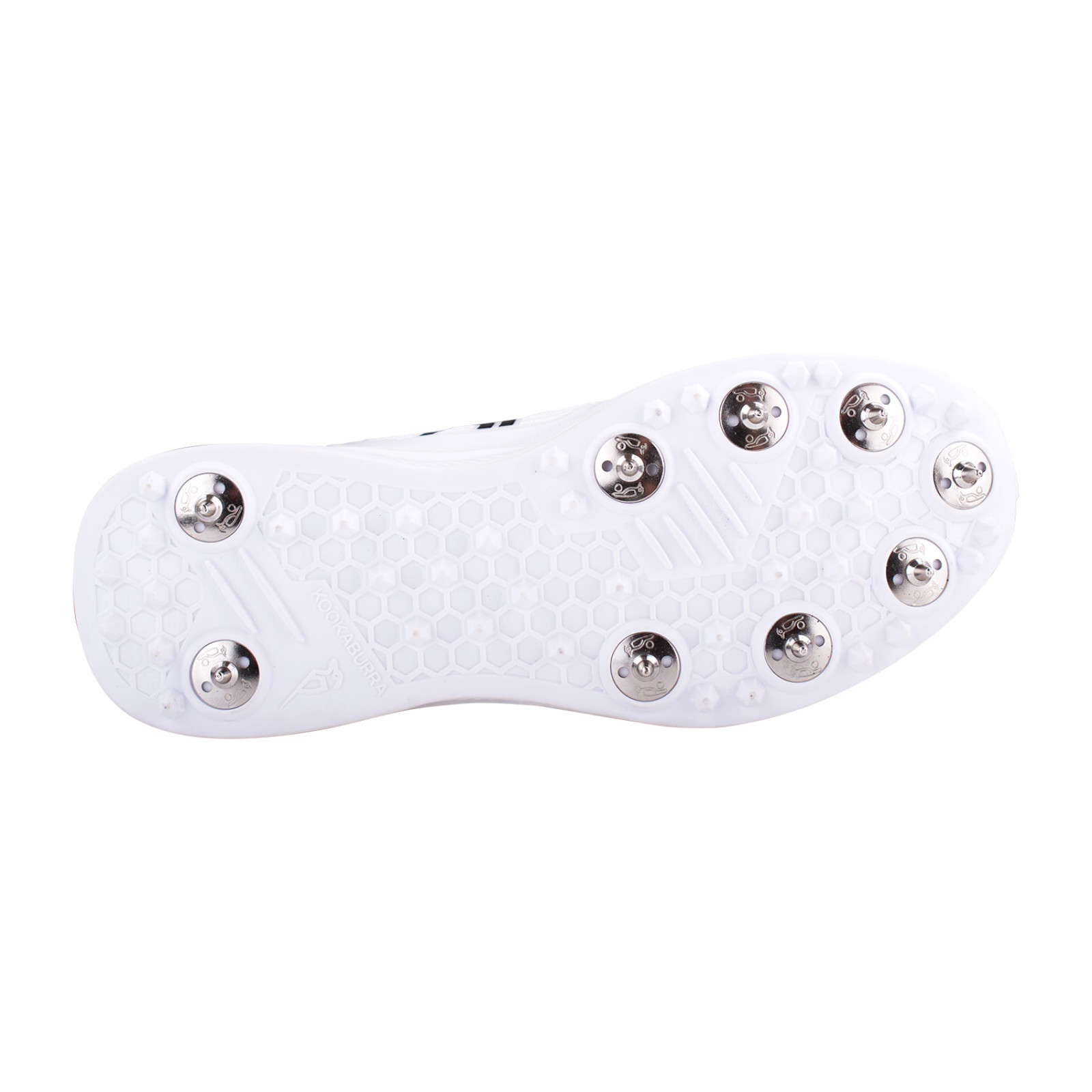 Kookaburra KC Players Spike Cricket Shoes - White/Black (2024) - View 2 of 7