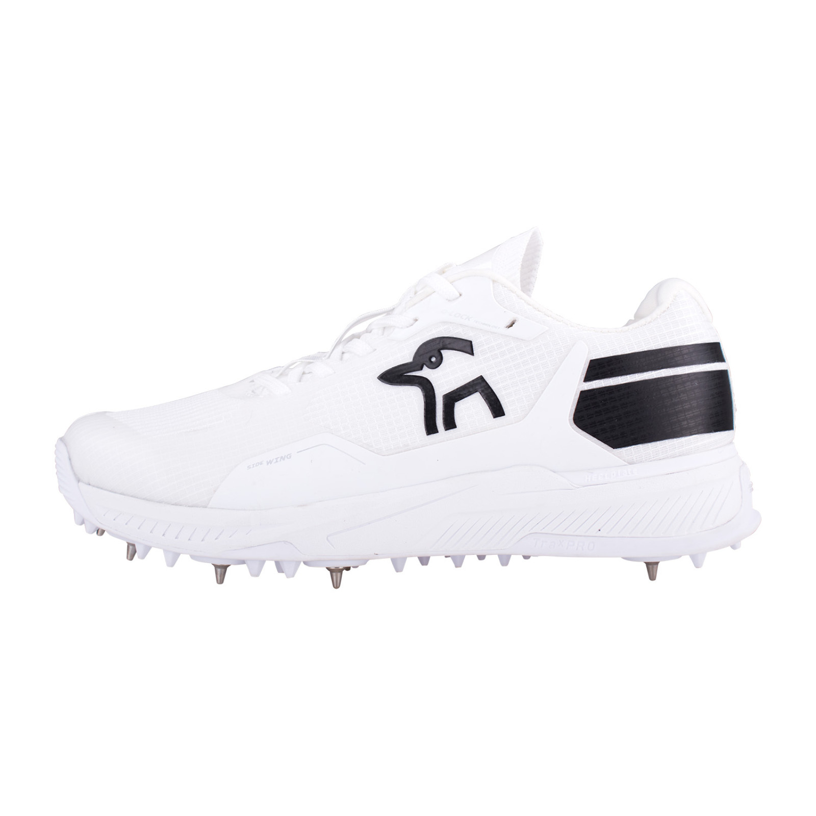 Kookaburra KC Players Spike Cricket Shoes - White/Black (2024) - Kookaburra KC Players Spike Cricket Shoes - White/Black (2024) 