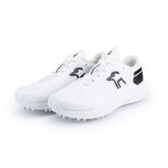 Kookaburra KC Players Spike Cricket Shoes - White/Black (2024) - Kookaburra KC Players Spike Cricket Shoes - White/Black (2024) 