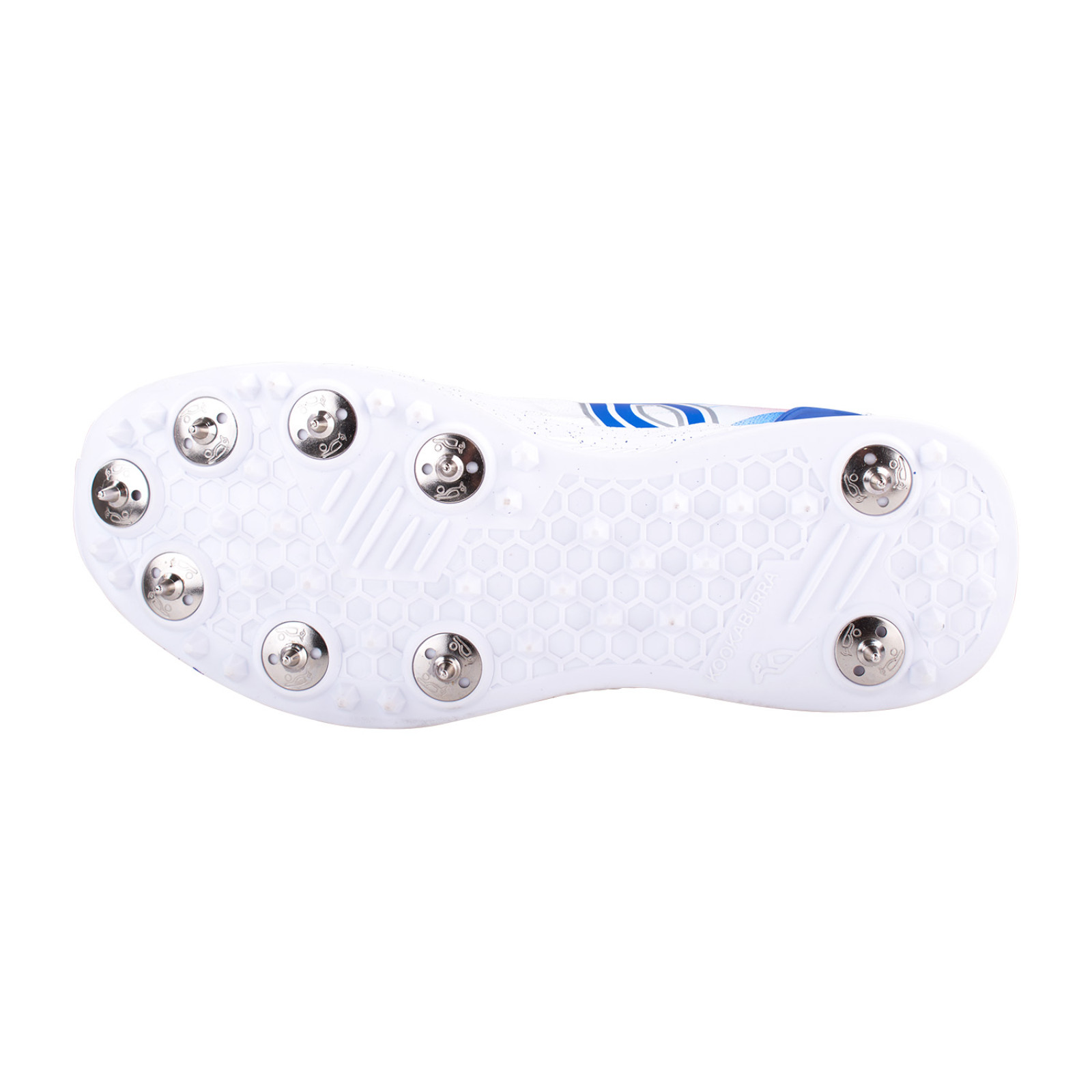 Kookaburra KC 1.0 Spike Cricket Shoes - White/Blue/Red (2024) - Kookaburra KC 1.0 Spike Cricket Shoes - White/Blue/Red (2024) - Kookaburra KC 1.0 Spike Cricket Shoes - White/Blue/Red (2024) - 