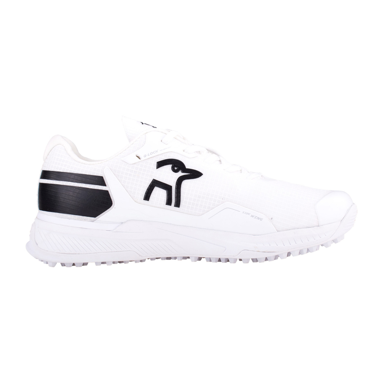Kookaburra KC Players Rubber Cricket Shoes - White/Black (2024) - Kookaburra KC Players Rubber Cricket Shoes - White/Black (2024