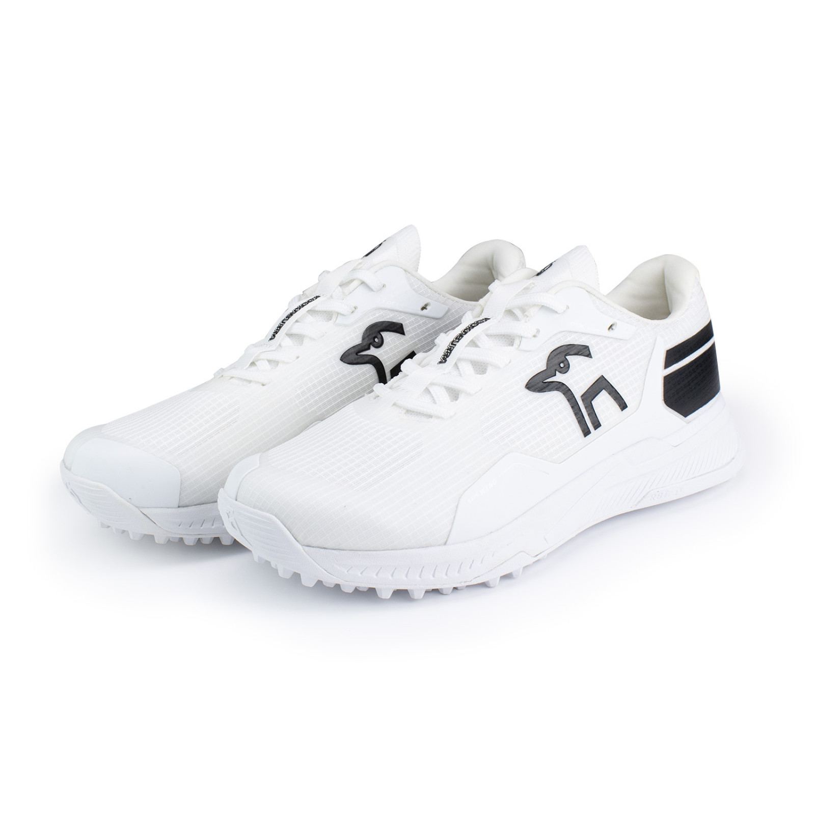 Kookaburra KC Players Rubber Cricket Shoes - White/Black (2024) - Kookaburra KC Players Rubber Cricket Shoes - White/Black (2024