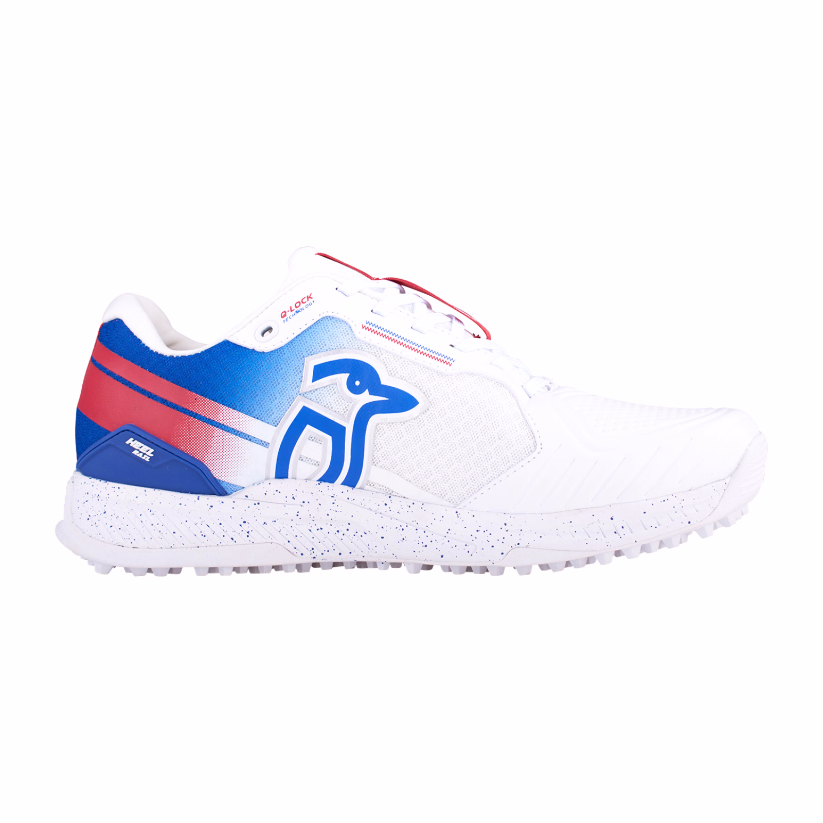 Kookaburra KC 1.0 Rubber Cricket Shoes - White/Blue/Red (2026) - Kookaburra KC 1.0 Rubber Cricket Shoes - White/Blue/Red (2026) - Kookaburra KC 1.0 Rubber Cricket Shoes - White/Blue/Red (2026) 