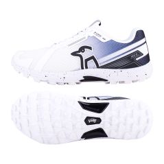 Kookaburra KC 2.0 Rubber Junior Cricket Shoes - White/Black (2024)