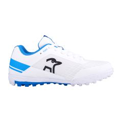Kookaburra KC 5.0 Rubber Junior Cricket Shoes - White/Royal (2024) - Kookaburra KC 5.0 Rubber Junior Cricket Shoes - White/Royal