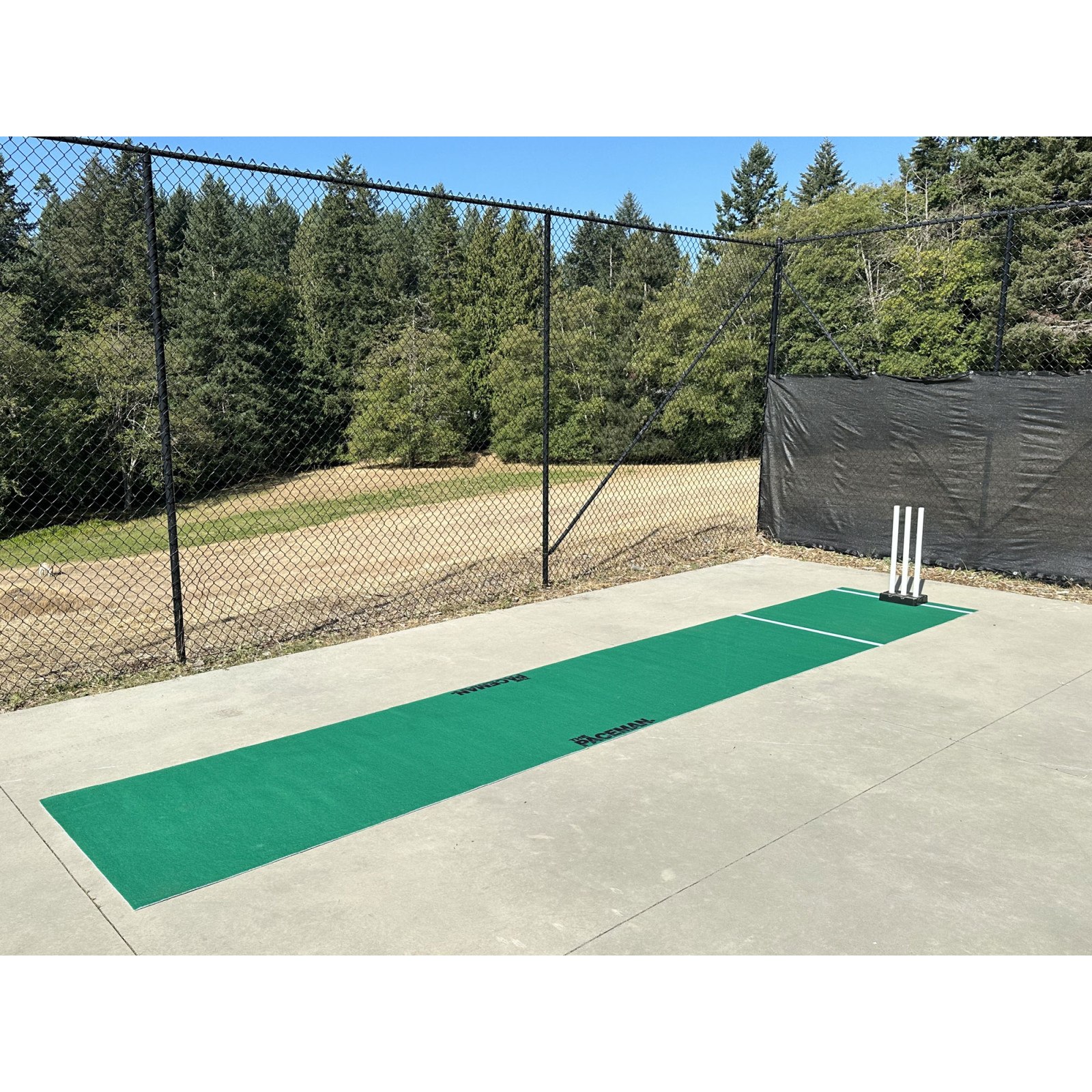 Paceman Hard Surface Cricket Pitch - Side View