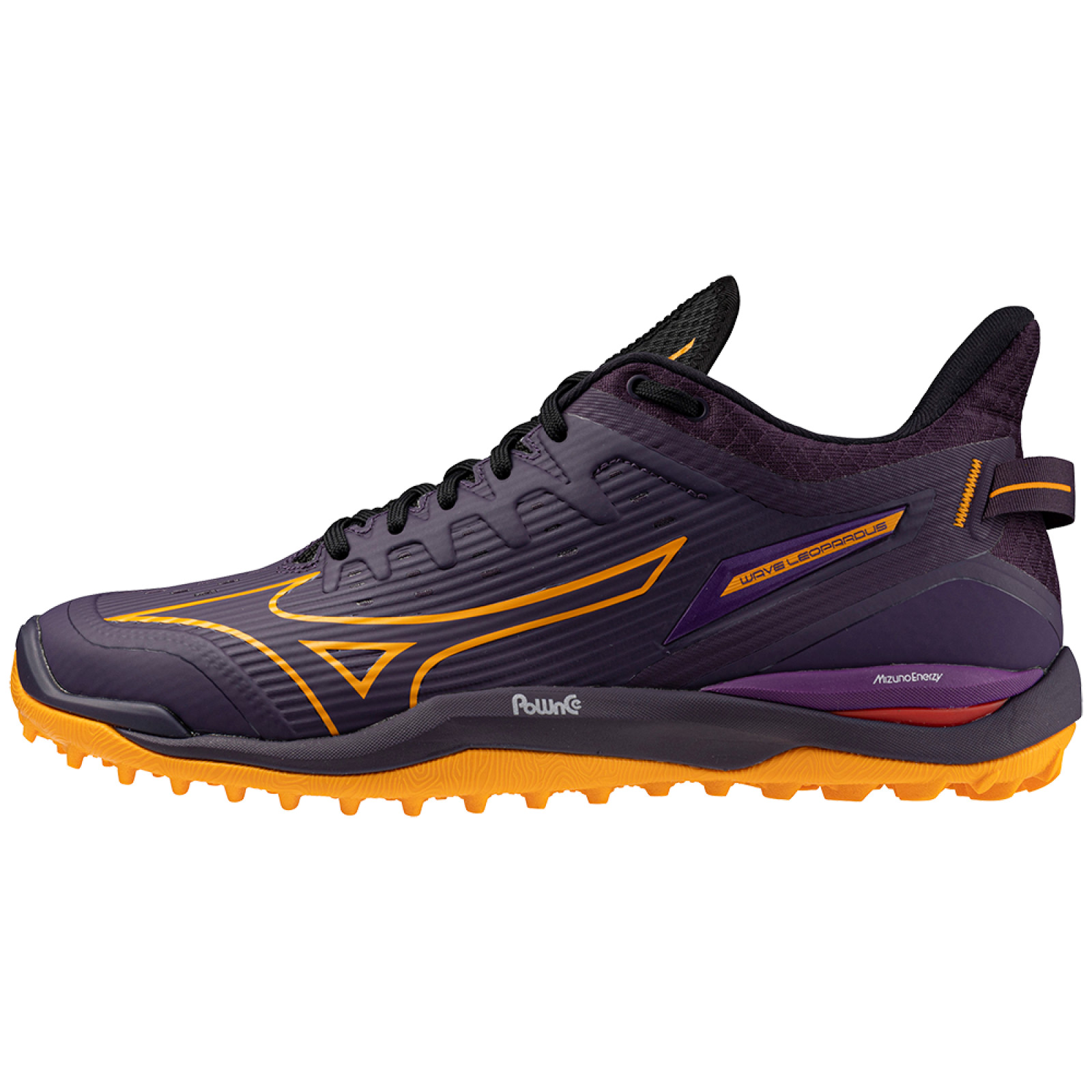 Zapatillas de hockey Mizuno Wave Leopardus - Morado/Naranja (2024) - Zapatillas de hockey Mizuno Wave Leopardus - Morado/Naranja