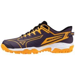 Zapatillas de hockey juvenil Mizuno Wave Lynx 2 - Morado/Naranja (2024)
