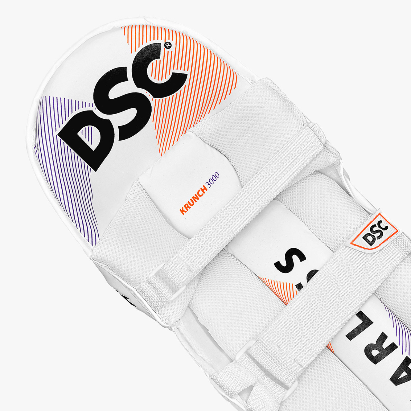 DSC Krunch 3000 Cricket Pads (2024) - Close-up