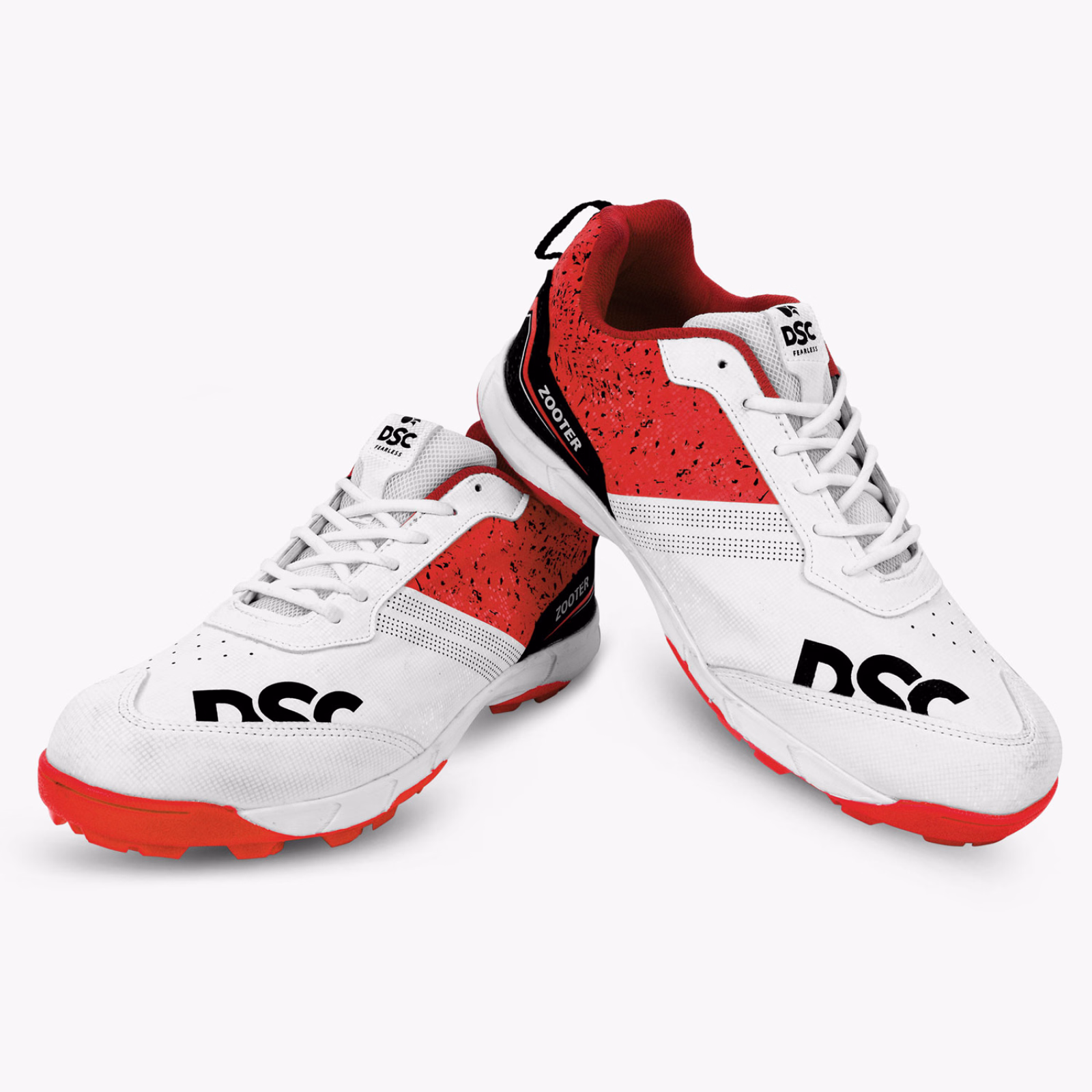 DSC Zooter Junior Rubber Cricket Shoes - White/Red (2024) - DSC Zooter Junior Rubber Cricket Shoes - White/Red (2024) - DSC Zooter Junior Rubber Cricket Shoes - White/Red (2024) - DSC Zoot