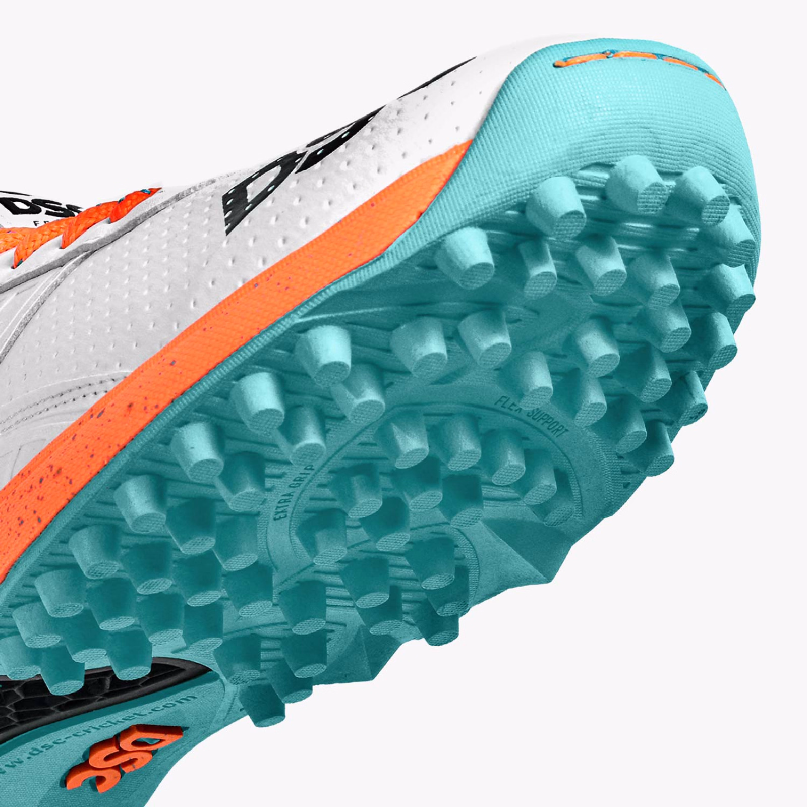DSC Jaffa 22 Rubber Cricket Shoes - White/Orange (2024) - DSC Jaffa 22 Rubber Cricket Shoes - White/Orange (2024) - DSC Jaffa 22