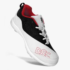 DSC Rigor X Junior Rubber Cricket Shoes - White/Black (2025) - DSC Rigor X Junior Rubber Cricket Shoes - White/Black (2025) - DS