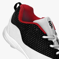 DSC Rigor X Junior Rubber Cricket Shoes - White/Black (2025) - DSC Rigor X Junior Rubber Cricket Shoes - White/Black (2025) - DS
