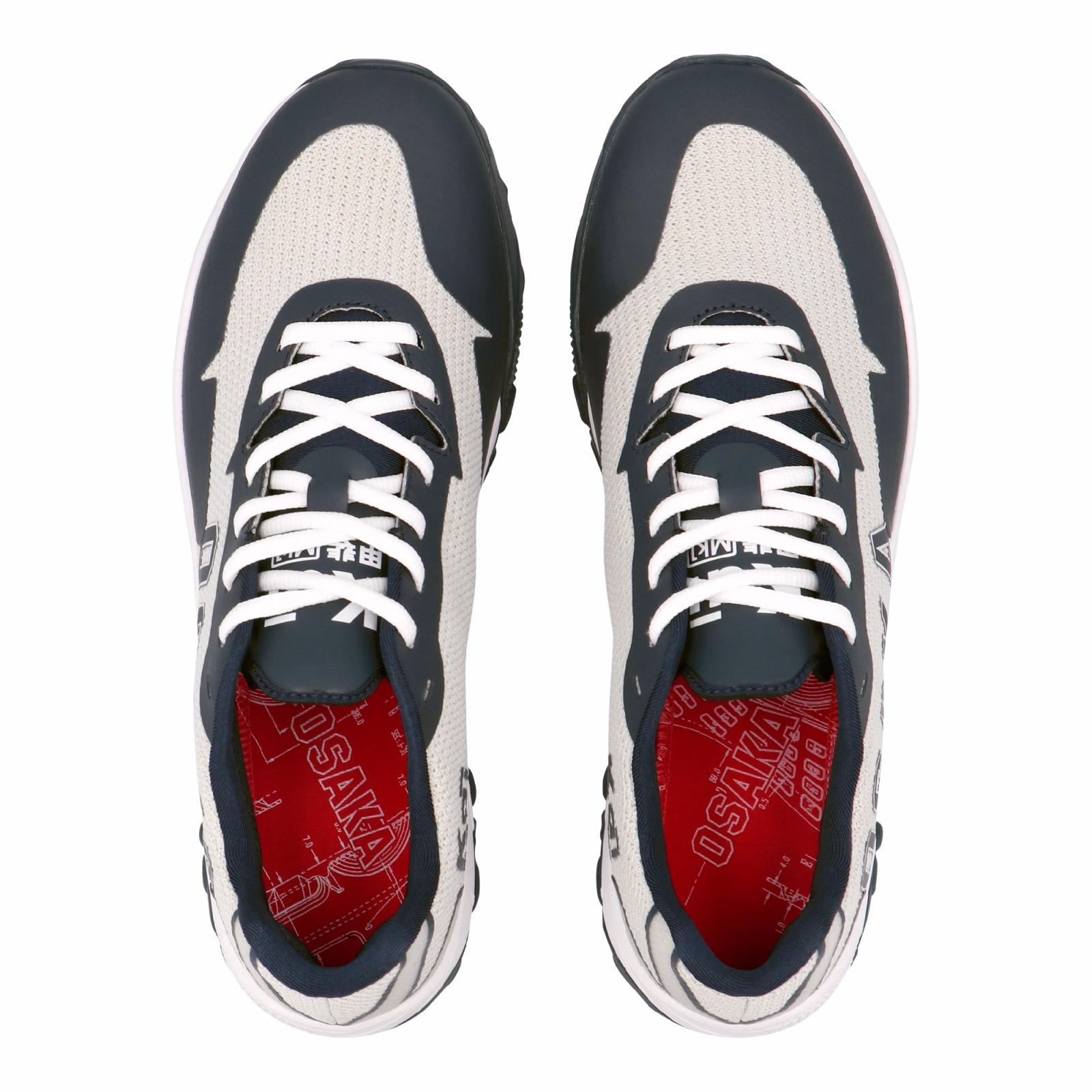 Osaka KAI MK1 Junior Hockey Shoes - Grey/Navy (2024) - View 4 of 7