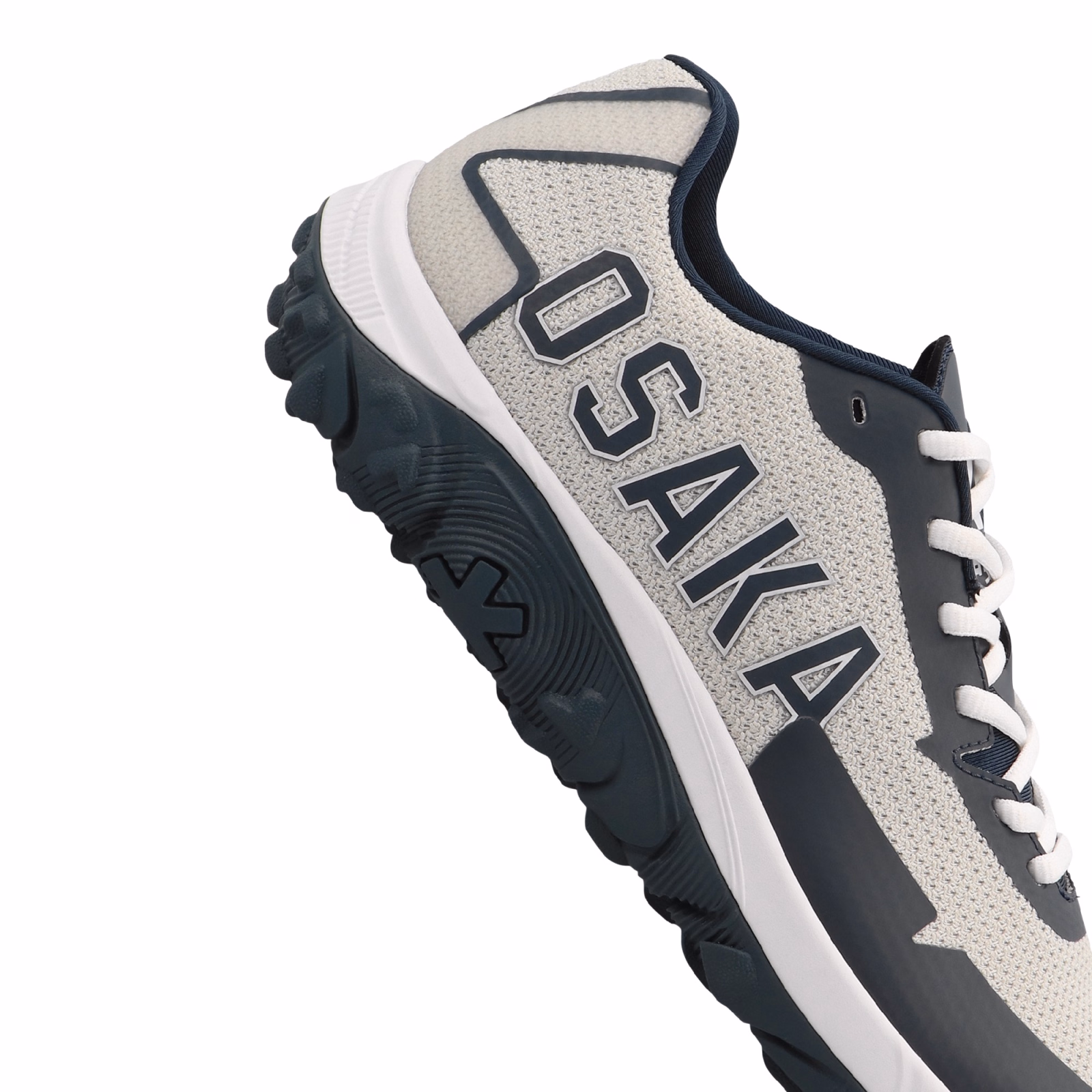 Osaka KAI MK1 Junior Hockey Shoes - Grey/Navy (2024) - View 7 of 7