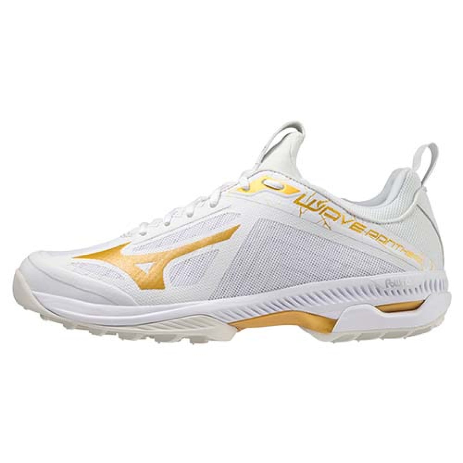 Mizuno Wave Panthera Hockey Shoes - White/Gold - Chaussures de hockey Mizuno Wave Panthera - Blanc/Or -