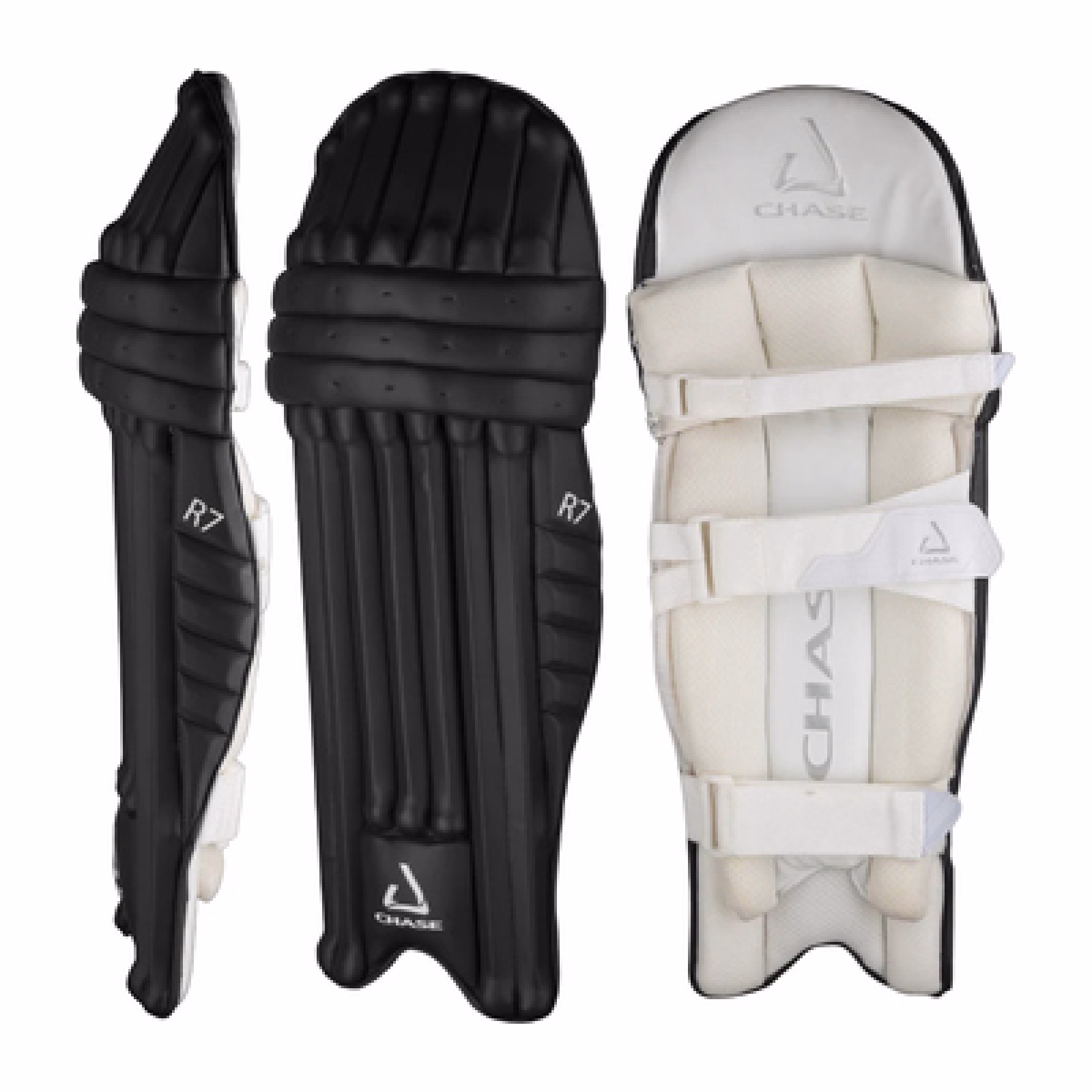 Chase R7 Cricket  Pads - Black (2026) - Chase R7 Cricket Pads - Black (2024)