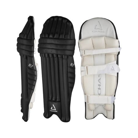 Coussinets de cricket Chase R7 - Noir (2024) - Tapis de cricket