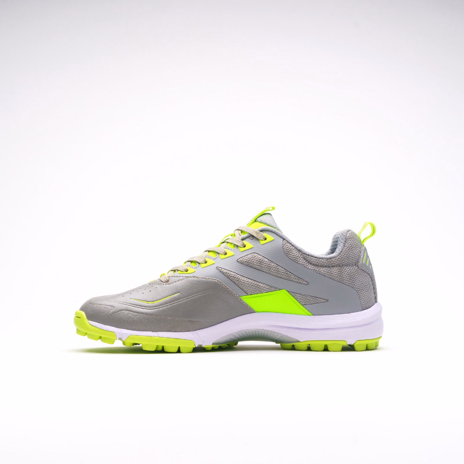 Grays Stealth 1.0 Junior Hockeyschuhe - Grau/Fluo Gelb (2024/25) - Grays Stealth 1.0 Junior Hockeyschuhe - Grau/Fluo Gelb (2024/25) - View 3 of 8