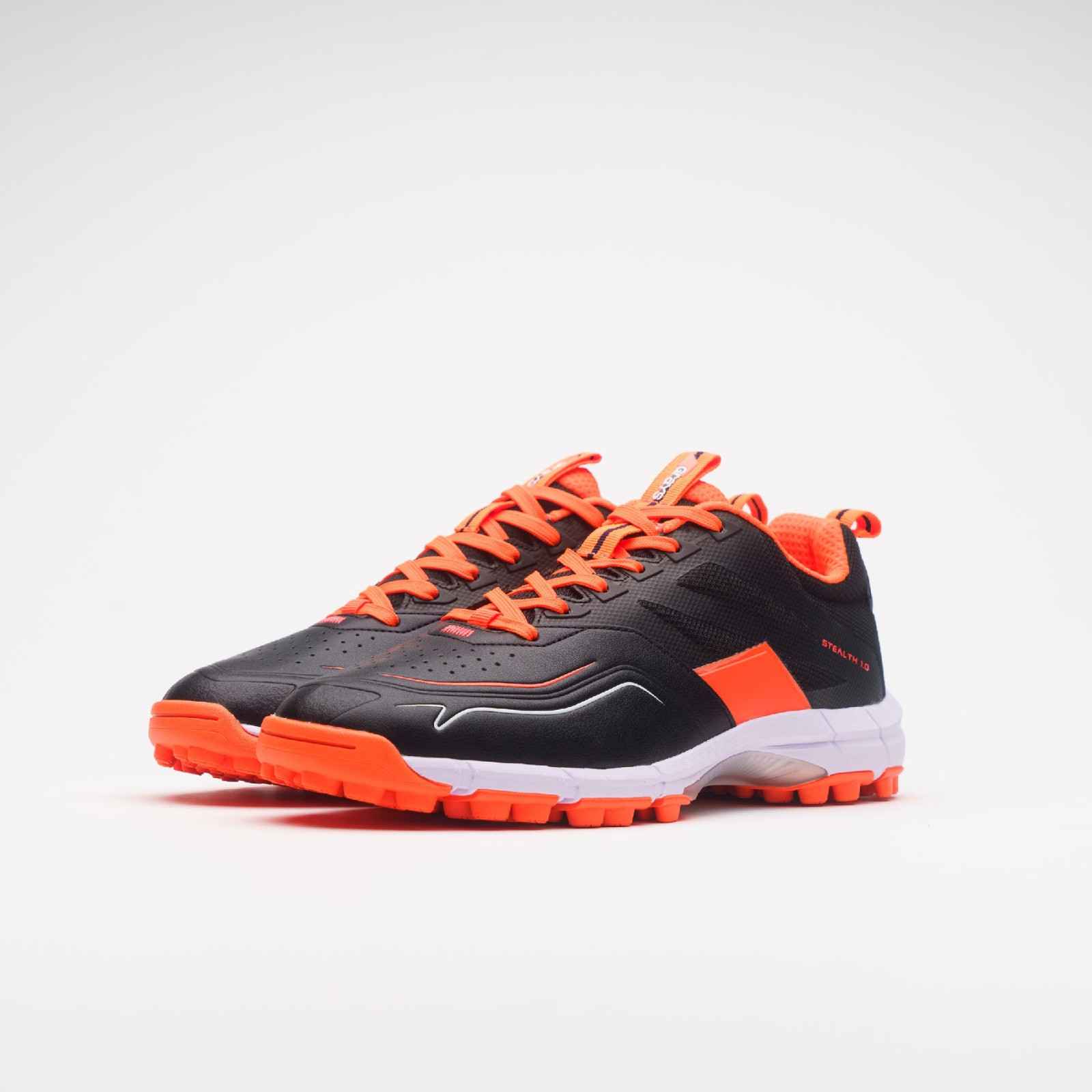 Grays Stealth 1.0 Hockey Shoes - Black/Orange (2024/25) - Grays Stealth 1.0 Hockey Shoes - Black/Orange (2024/25) - Grays Stealth 1.0 Hockey Shoes - Black/Orange (2024/25) - Grays Stealt
