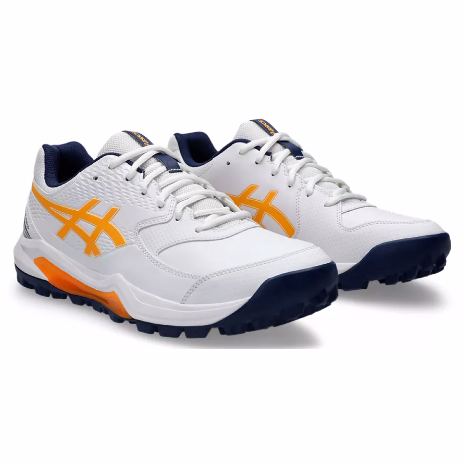 Asics Gel-Lethal Field 2 Junior Hockeyschuhe - Weiß/Orange (2024/25) - Image 1 of 3