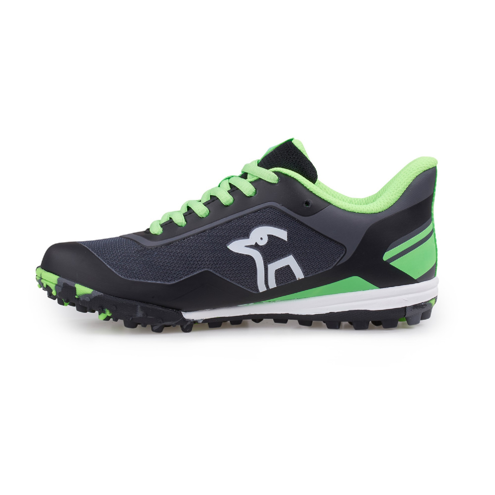 Kookaburra Orbit Schwarz/Limette Junior Hockeyschuhe (2024/25) - Kookaburra Orbit Schwarz/Limette Junior Hockeyschuhe (2024/25) - Back View