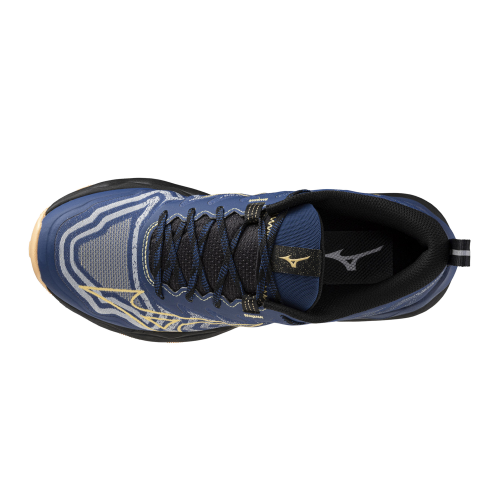 Zapatillas de hockey Mizuno Wave Daichi 8 para mujer - Azul/Albaricoque/Negro (2024/25) - Zapatillas de hockey Mizuno Wave Daichi 8 para mujer - Azul/Albaricoque/Negro (2024/25) - Detail
