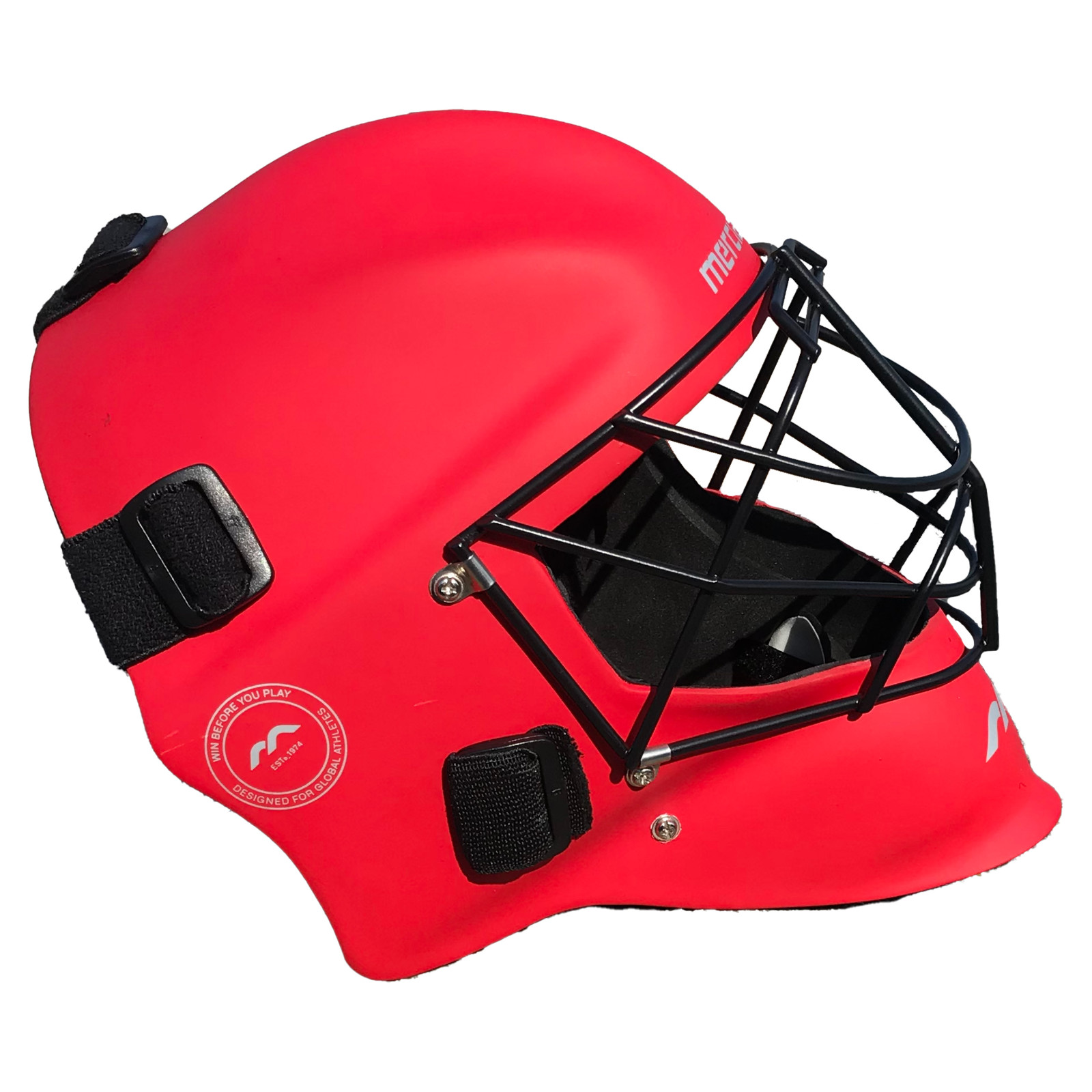 Mercian Genesis Senior Goalkeeping Helmet - Red Matt (2025/26) - Mercian Genesis Senior Goalkeeping Helmet - Red Matt (2024/25)