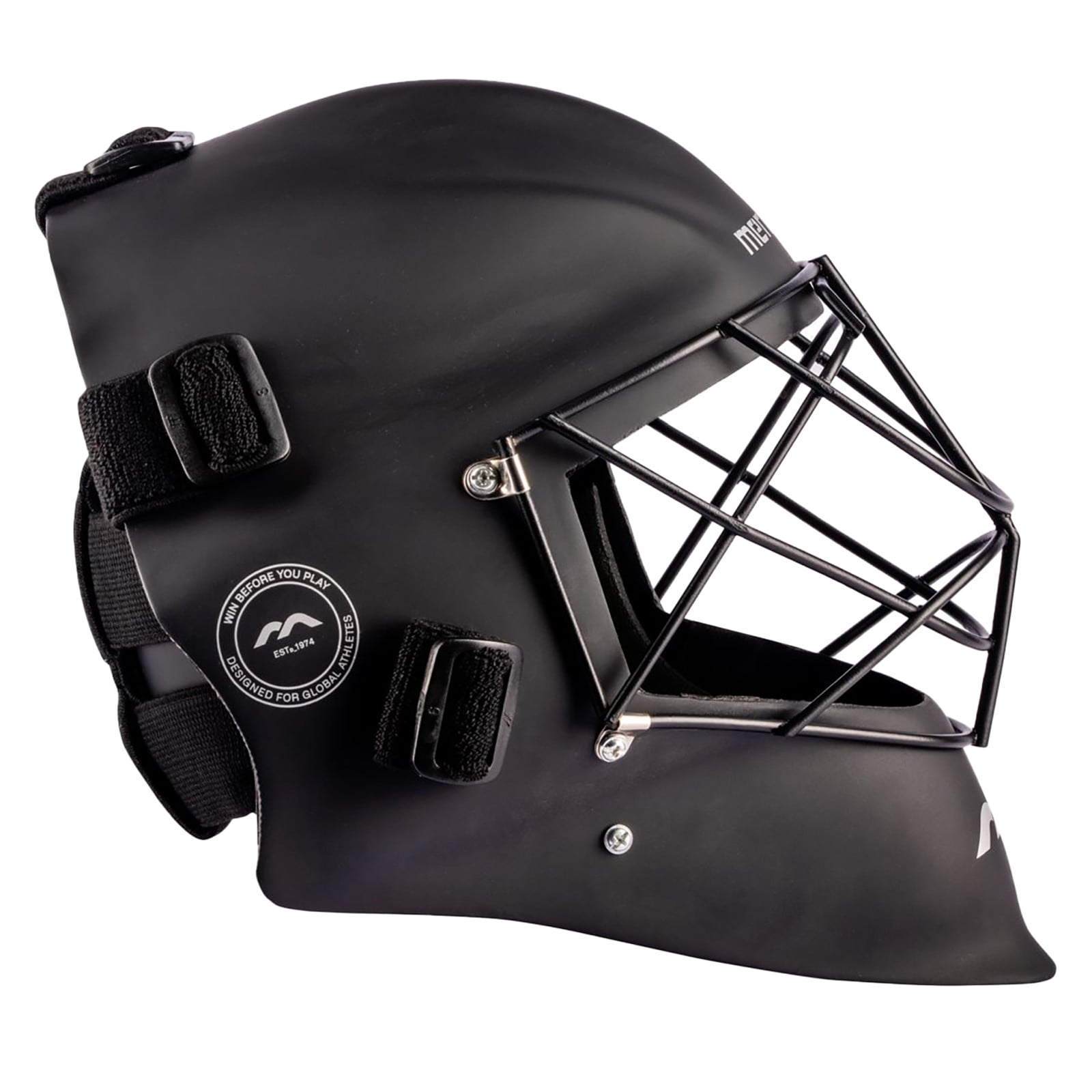 Mercian Genesis Senior Goalkeeping Helmet - Black Matt (2024/25) - Mercian Genesis Senior Goalkeeping Helmet - Black Matt (2024/