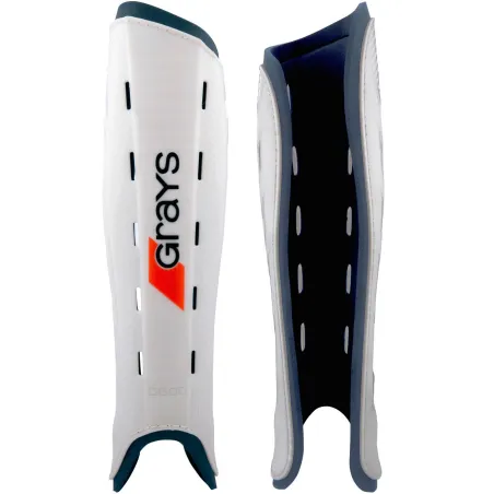 Grays G600 Hockey Shinguards - White/Navy (2024/25) - Grays G600 Hockey Shinguards - White/Navy (2024/25) - Grays G600 Hockey Sh
