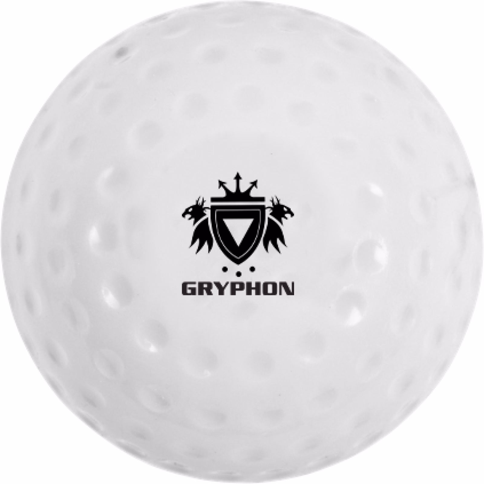 Gryphon Initiation Dimple Hockey Ball - White (2024/25) - Pelota de hockey con hoyuelos Gryphon Initiation, color blanco (2024/25)