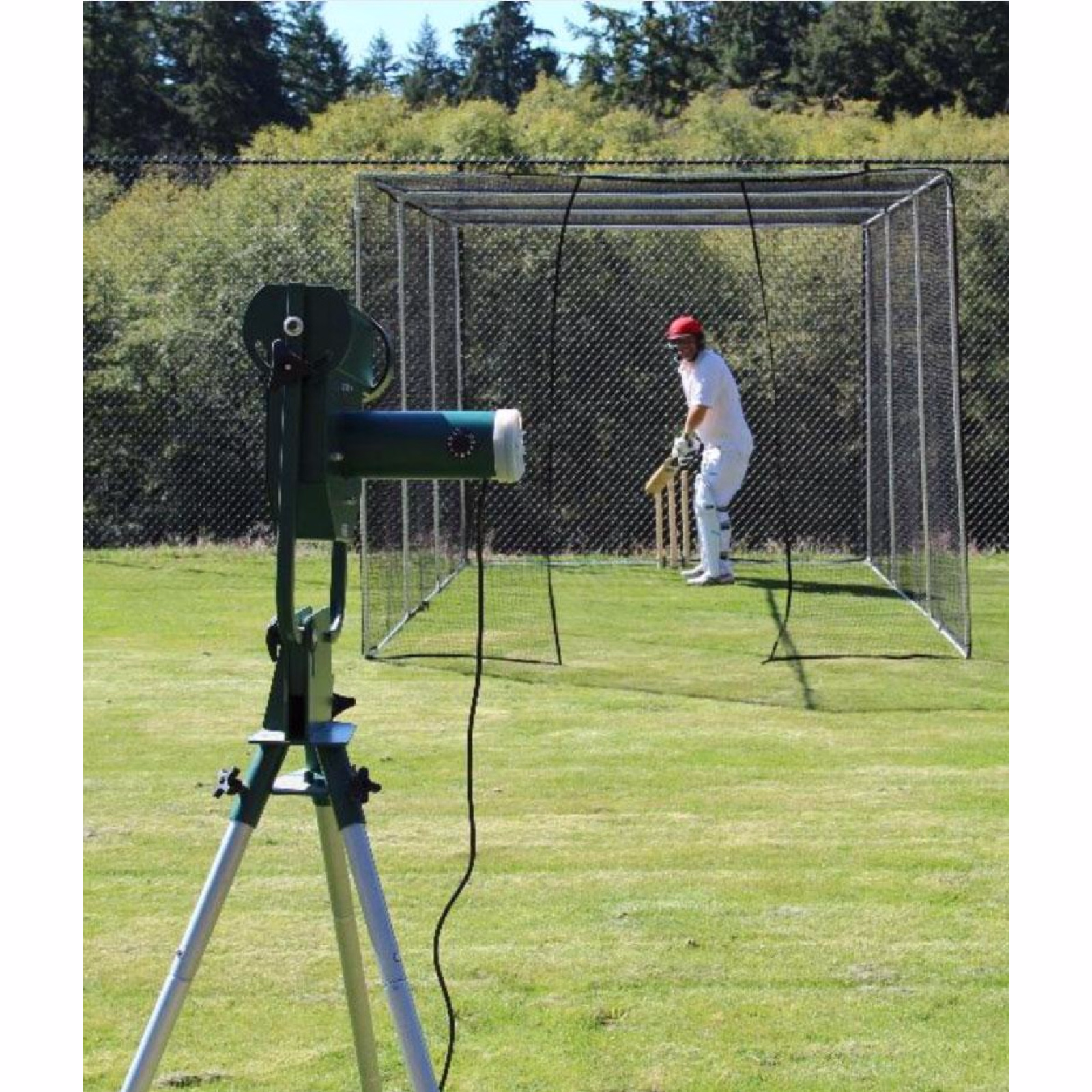 Home Ground FS5 Cricket Net - Side View