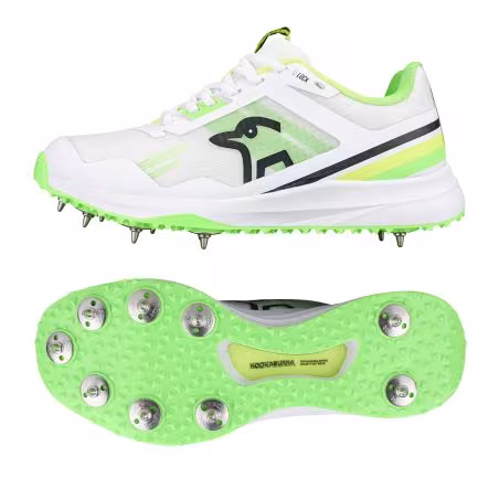 Kookaburra KC 2.0 Spike Cricket Shoes - Yellow/Green (2025) - Kookaburra KC 2.0 Spike Cricket Shoes - Yellow/Green (2025) - Kook