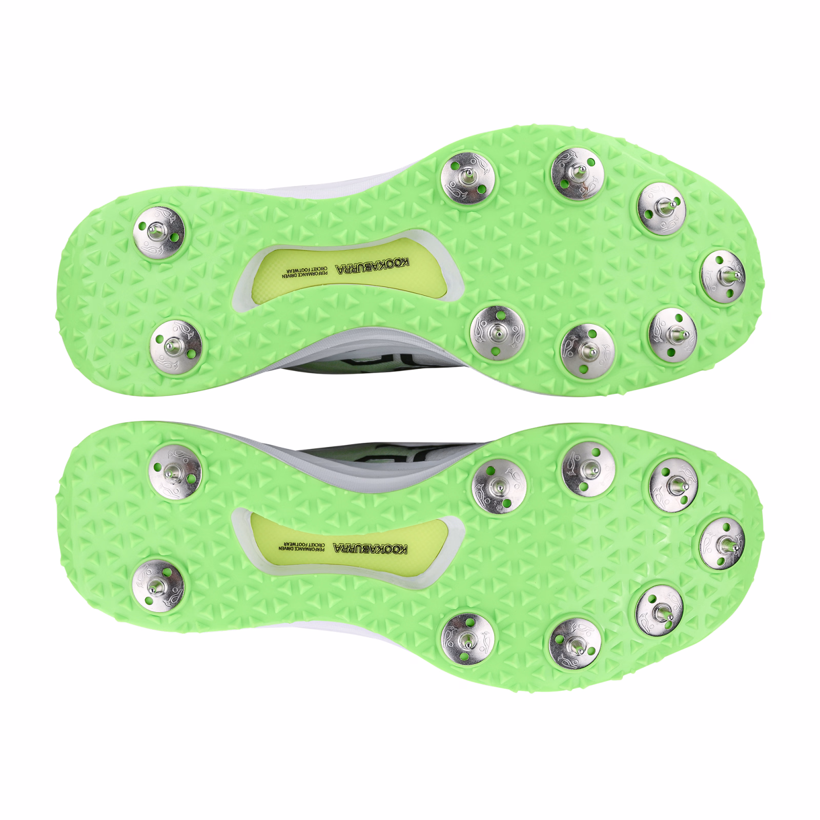 Kookaburra KC 2.0 Spike Cricket Shoes - Yellow/Green (2025) - Kookaburra KC 2.0 Spike Cricket Shoes - Yellow/Green (2025) - Kookaburra KC 2.0 Spike Cricket Shoes - Yellow/Green (2025) - Kook