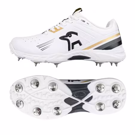 Kookaburra KC 3.0 Spike Junior Cricket Shoes - Gold/Black (2025) - Kookaburra KC 3.0 Spike Junior Cricket Shoes - Gold/Black (20