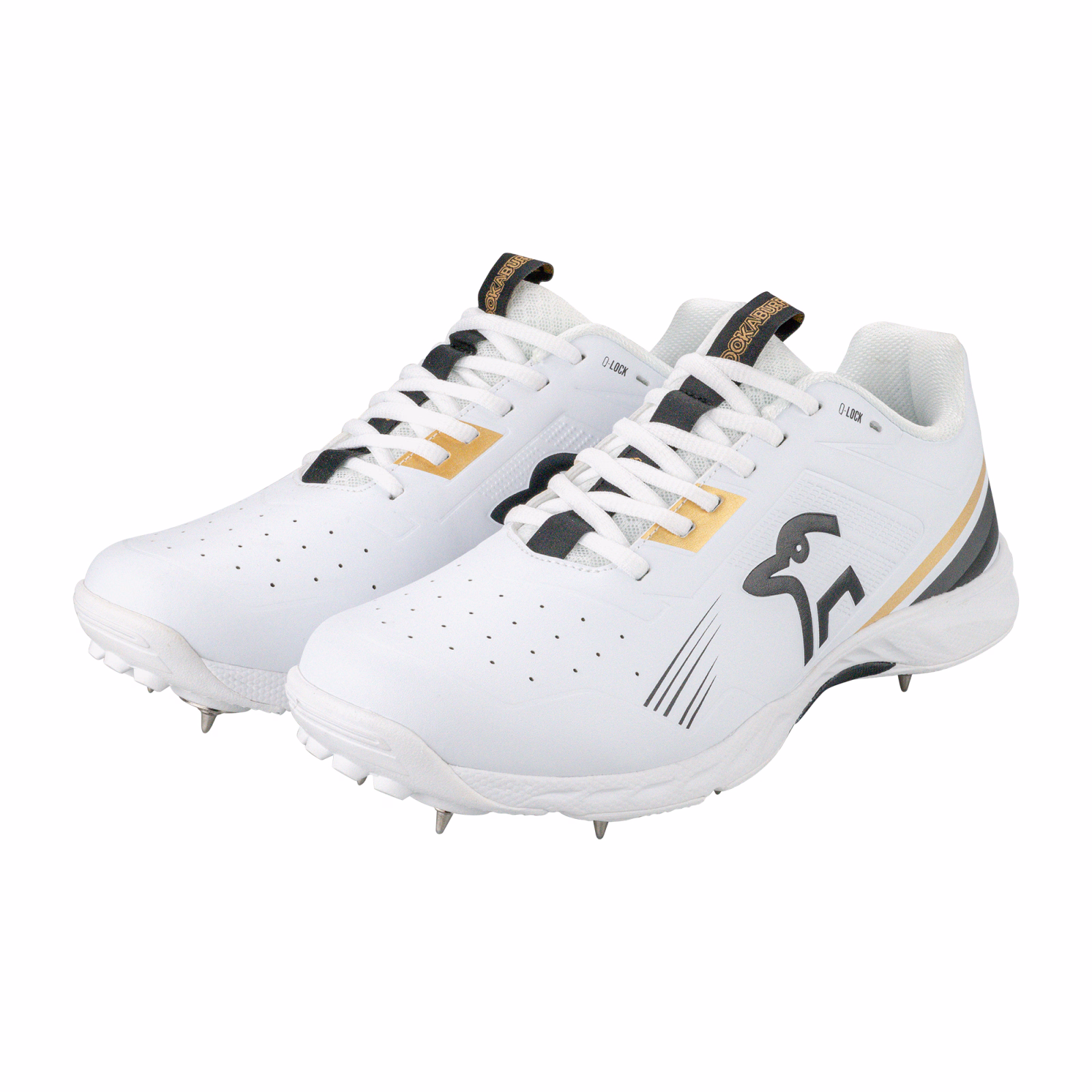 Kookaburra KC 3.0 Spike Junior Cricket Shoes - Gold/Black (2025) - Kookaburra KC 3.0 Spike Junior Cricket Shoes - Gold/Black (20