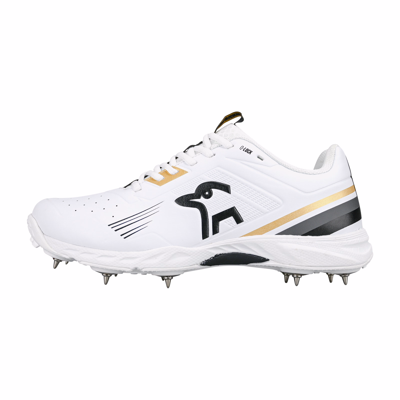 Kookaburra KC 3.0 Spike Junior Cricket Shoes - Gold/Black (2025) - Kookaburra KC 3.0 Spike Junior Cricket Shoes - Gold/Black (20