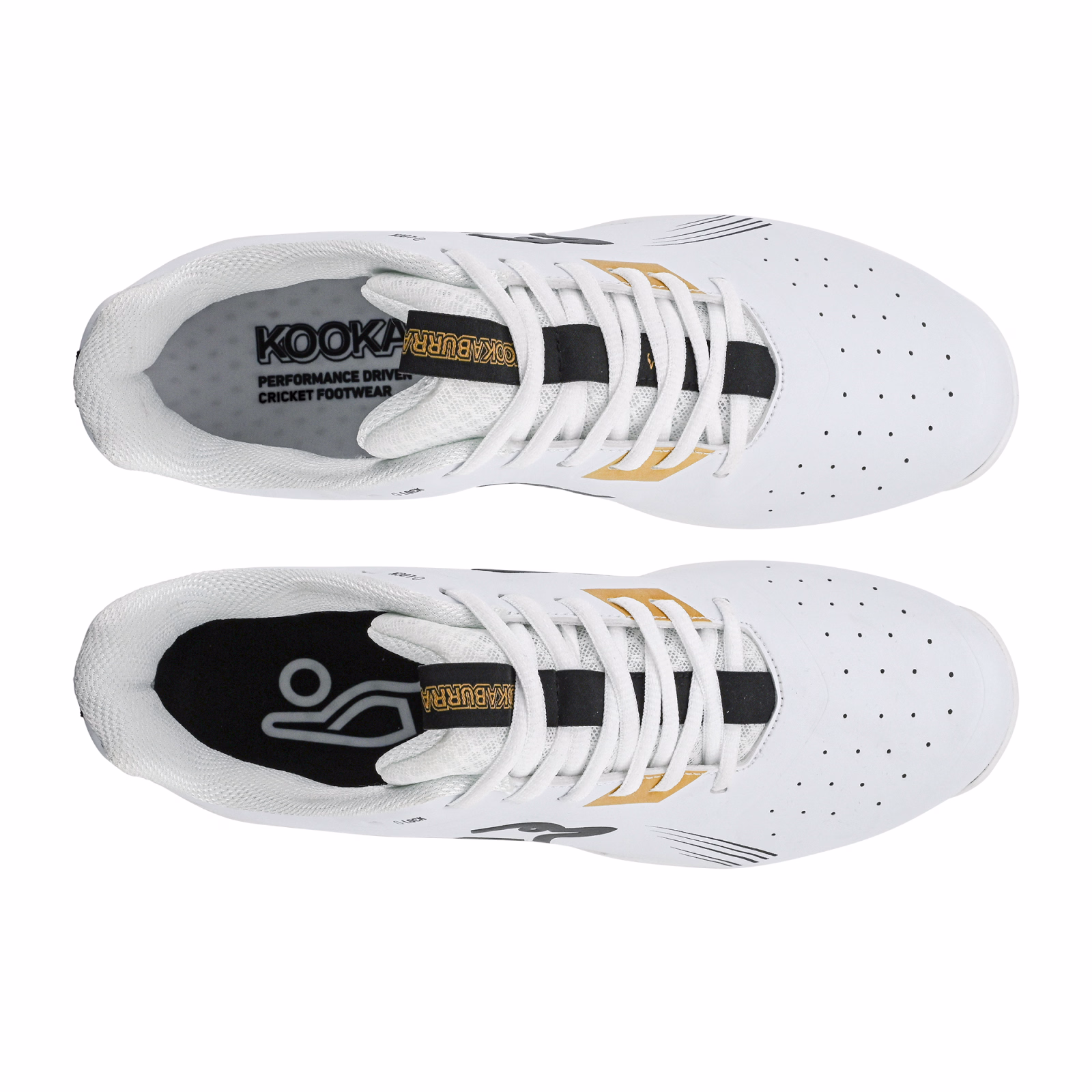 Kookaburra KC 3.0 Spike Junior Cricket Shoes - Gold/Black (2025) - Kookaburra KC 3.0 Spike Junior Cricket Shoes - Gold/Black (20