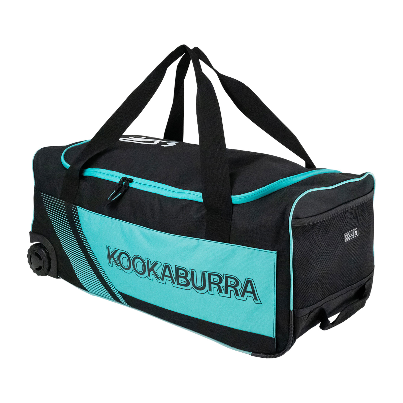 Kookaburra 9500 Wheelie Bag - Black/Teal (2026) - Kookaburra 9500 Wheelie Bag - Black/Teal (2025) - Kookaburra 9500 Wheelie Bag - Black/Teal (2025) - Kookaburra 9500 Wheelie Bag 