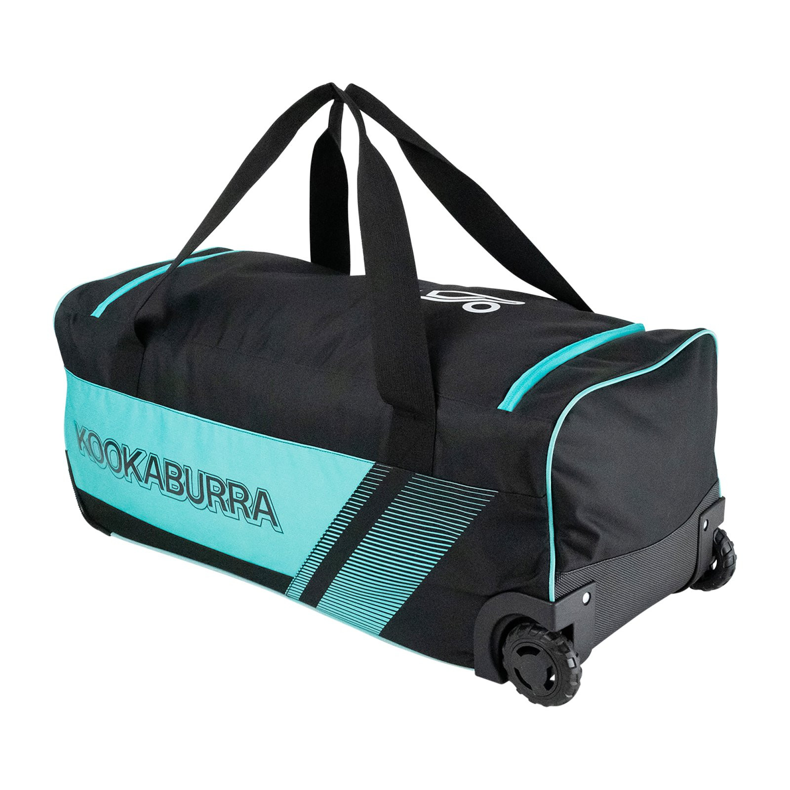 Kookaburra 9500 Wheelie Bag - Black/Teal (2026) - Kookaburra 9500 Wheelie Bag - Black/Teal (2025) - Kookaburra 9500 Wheelie Bag - Black/Teal (2025) - Kookaburra 9500 Wheelie Bag 