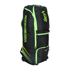 Kookaburra wd2000 Wheelie Duffle Bag - Black/Green (2026) - Kookaburra wd2000 Wheelie Duffle Bag - Black/Green (2026) - Kookabur