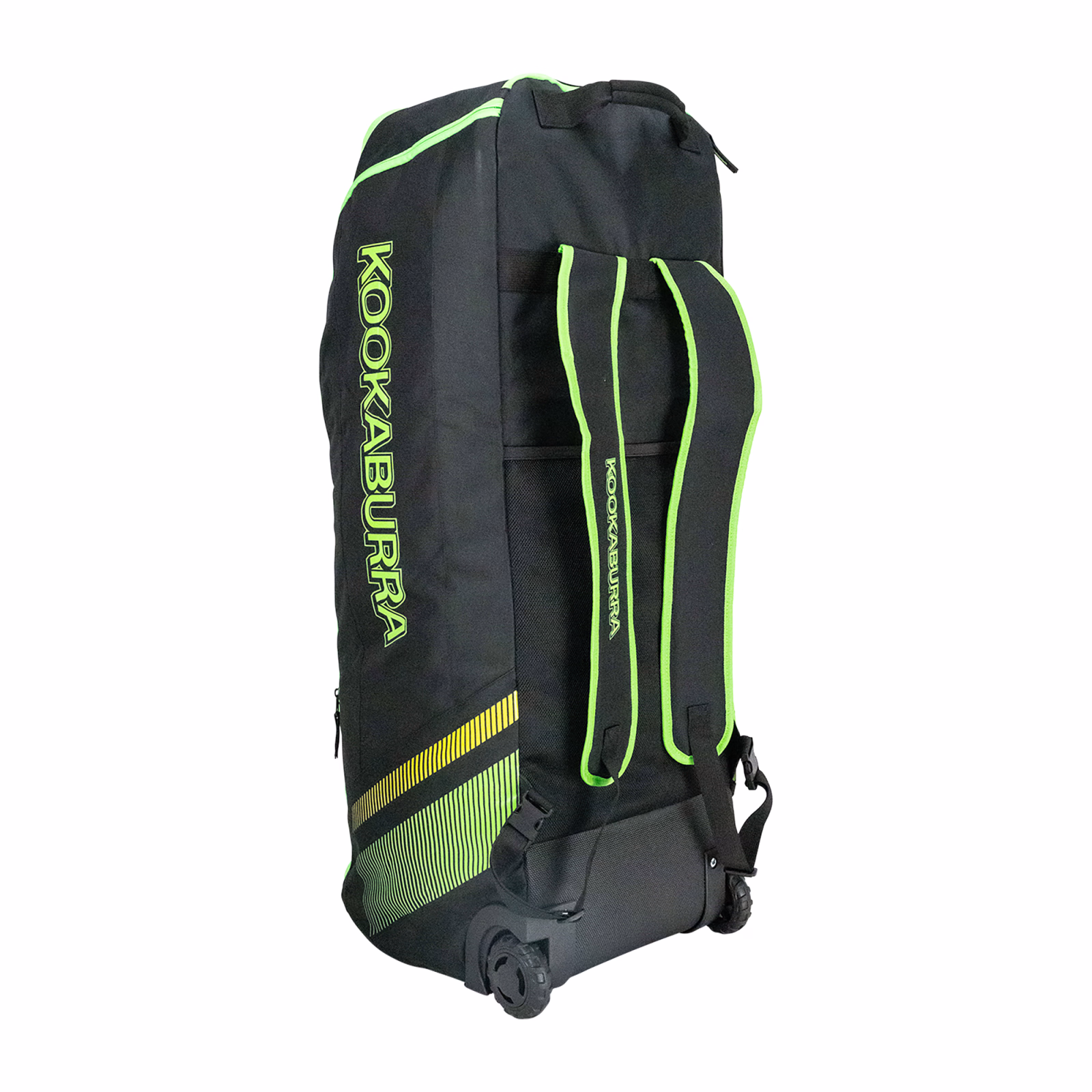 Kookaburra wd2000 Wheelie Duffle Bag - Black/Green (2025) - Kookaburra wd2000 Wheelie Duffle Bag - Black/Green (2025) - Kookabur