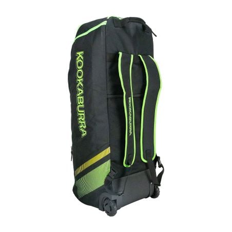 Kookaburra wd2000 Wheelie Duffle Bag - Black/Green (2026)