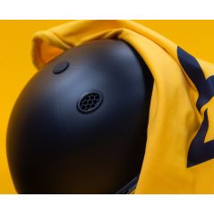 Masuri T Line Plus Steel Cricket Helmet - Navy - Close-up